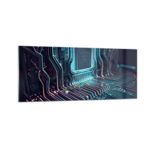 Tablou pe sticlă - Iată la ce mă gândesc... - 100x40 cm