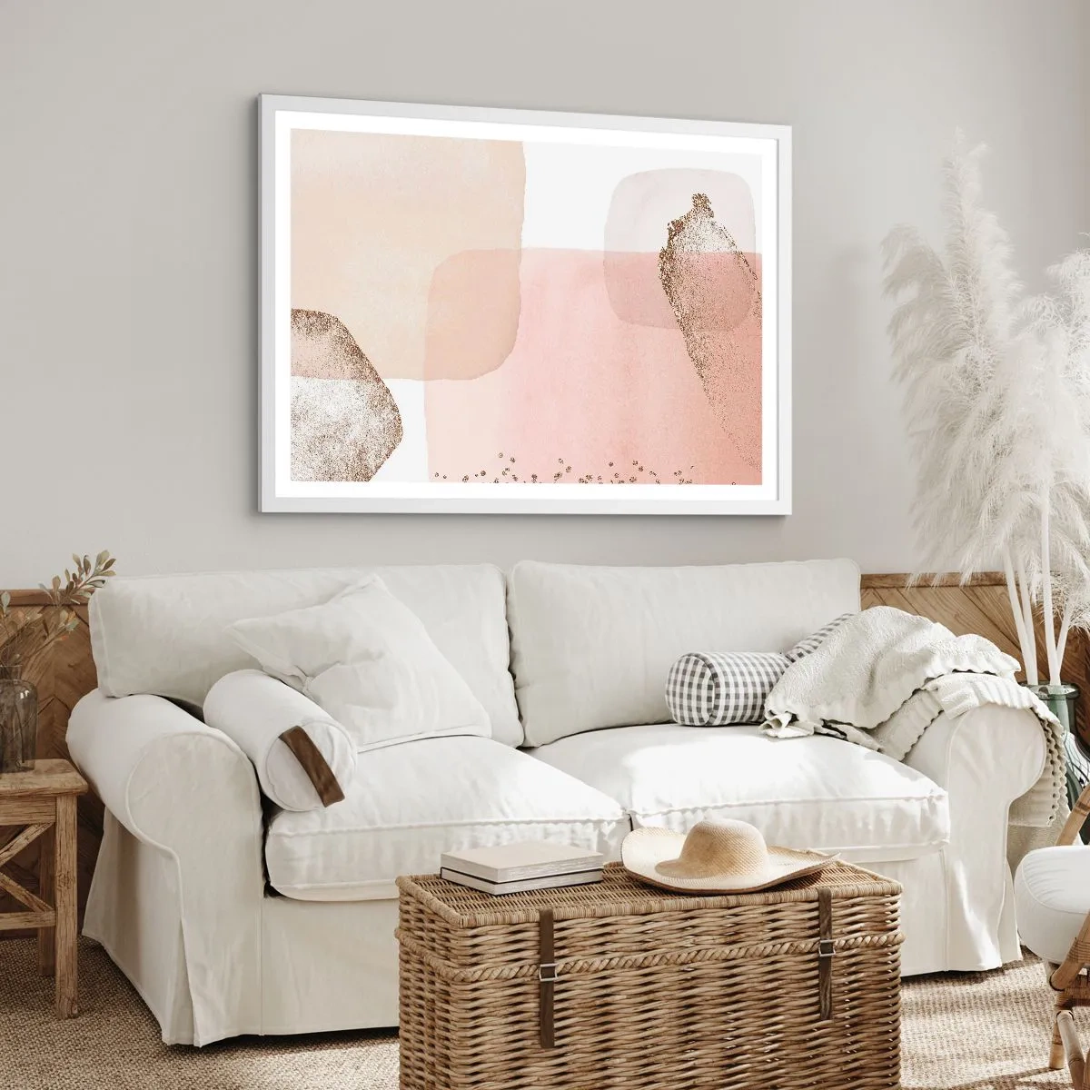 Poster în ramă albă - O privire prin culoare - 50x40 cm