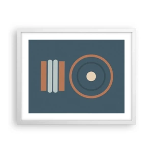 Poster în ramă albă - Esența problemei - 50x40 cm