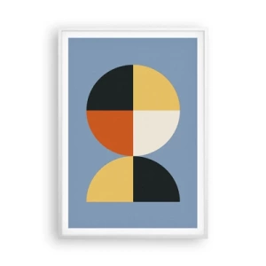 Poster în ramă albă - Uită-te și numără - 70x100 cm