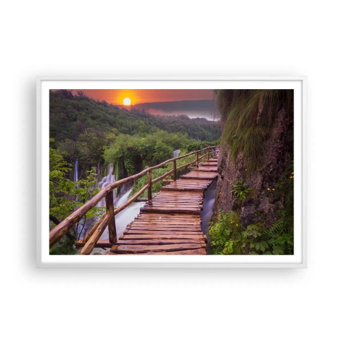 Poster în ramă albă - Frumusețe de necrezut - 100x70 cm