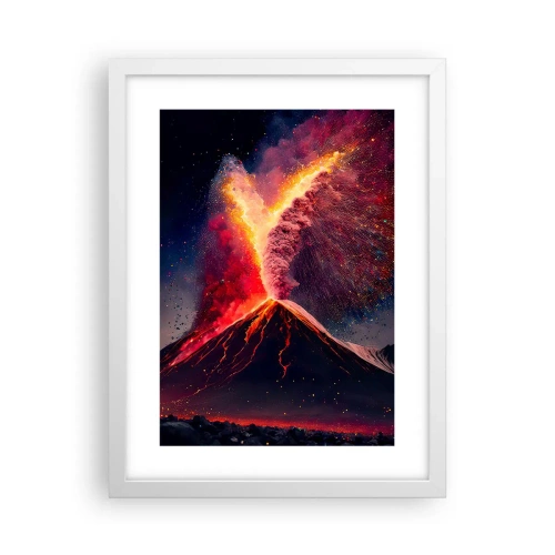 Poster în ramă albă - Frumusețe și groază - 30x40 cm