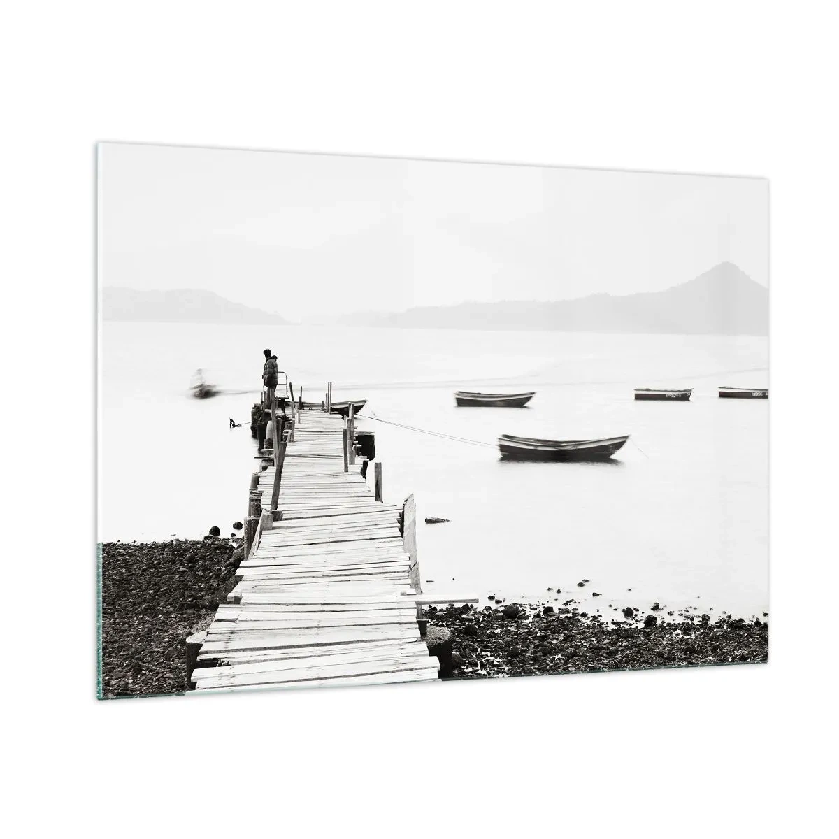 Tablou pe sticlă - Peste apă liniștită și limpede - 100x70 cm