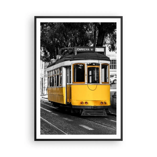 Poster în ramă neagră - Sună fado în fundal - 70x100 cm