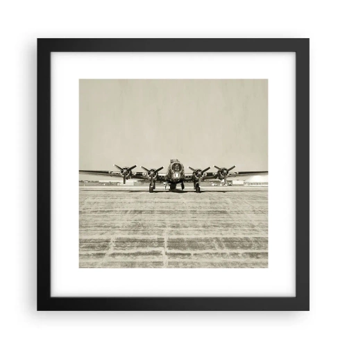 Poster în ramă neagră - Pregătit, ca întotdeauna - 30x30 cm