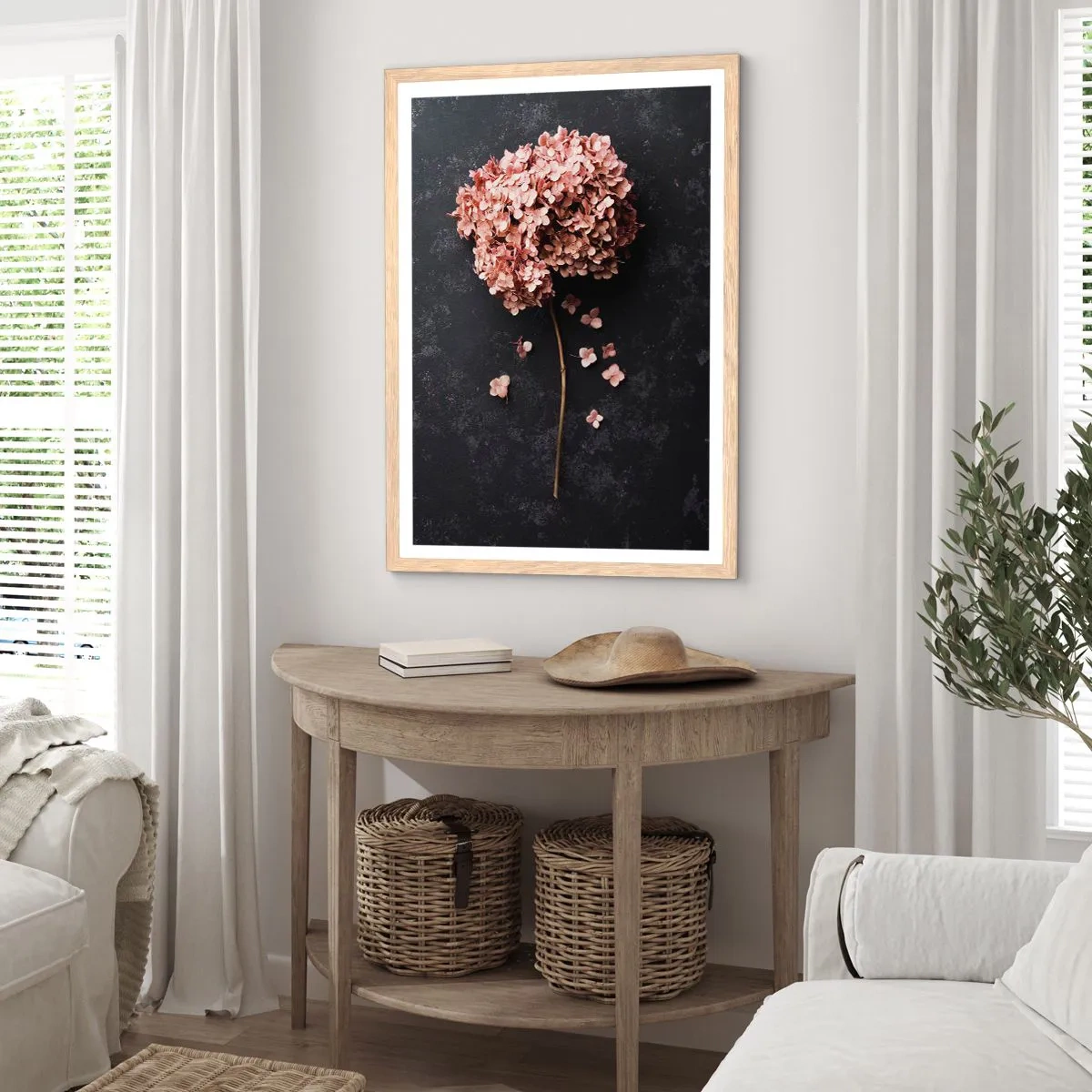 Poster în ramă de stejar deschis - Un semn cu adevărat romantic - 40x50 cm