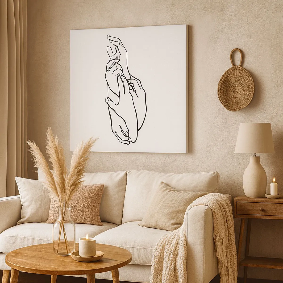 Tablou pe pânză - Atingere bună - 30x30 cm