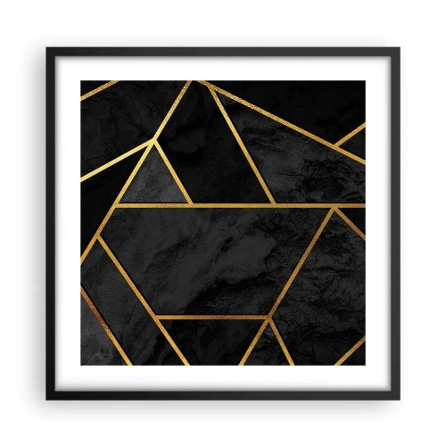 Poster în ramă neagră - Întuneric și lumină - 50x50 cm