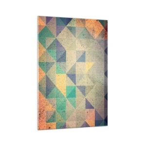 Tablou pe sticlă - Republica triunghiurilor - 70x100 cm