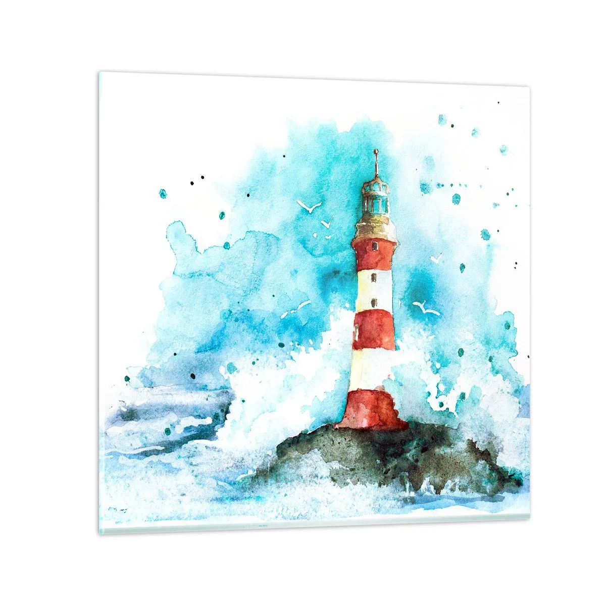 Tablou pe sticlă - Unitatea forțelor naturii - 30x30 cm