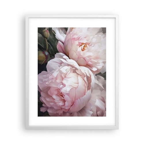 Poster în ramă albă - Oprit din înflorire - 40x50 cm