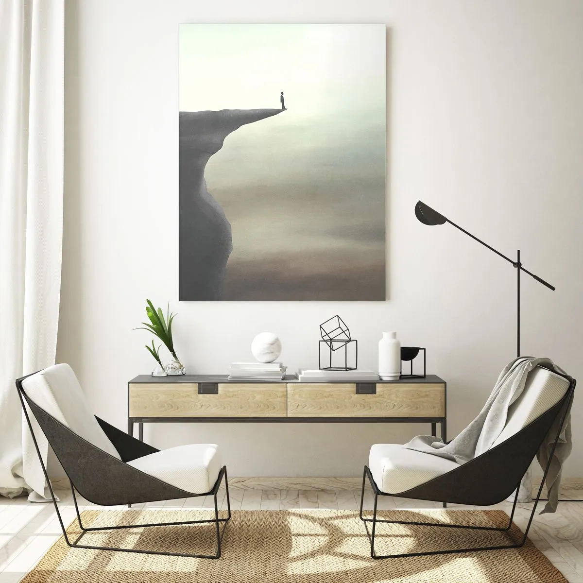 Tablou pe sticlă - În sus, bineînțeles! - 50x70 cm