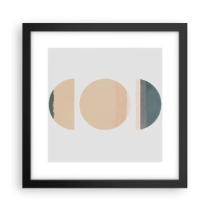 Poster în ramă neagră - Roată cu roată - 30x30 cm