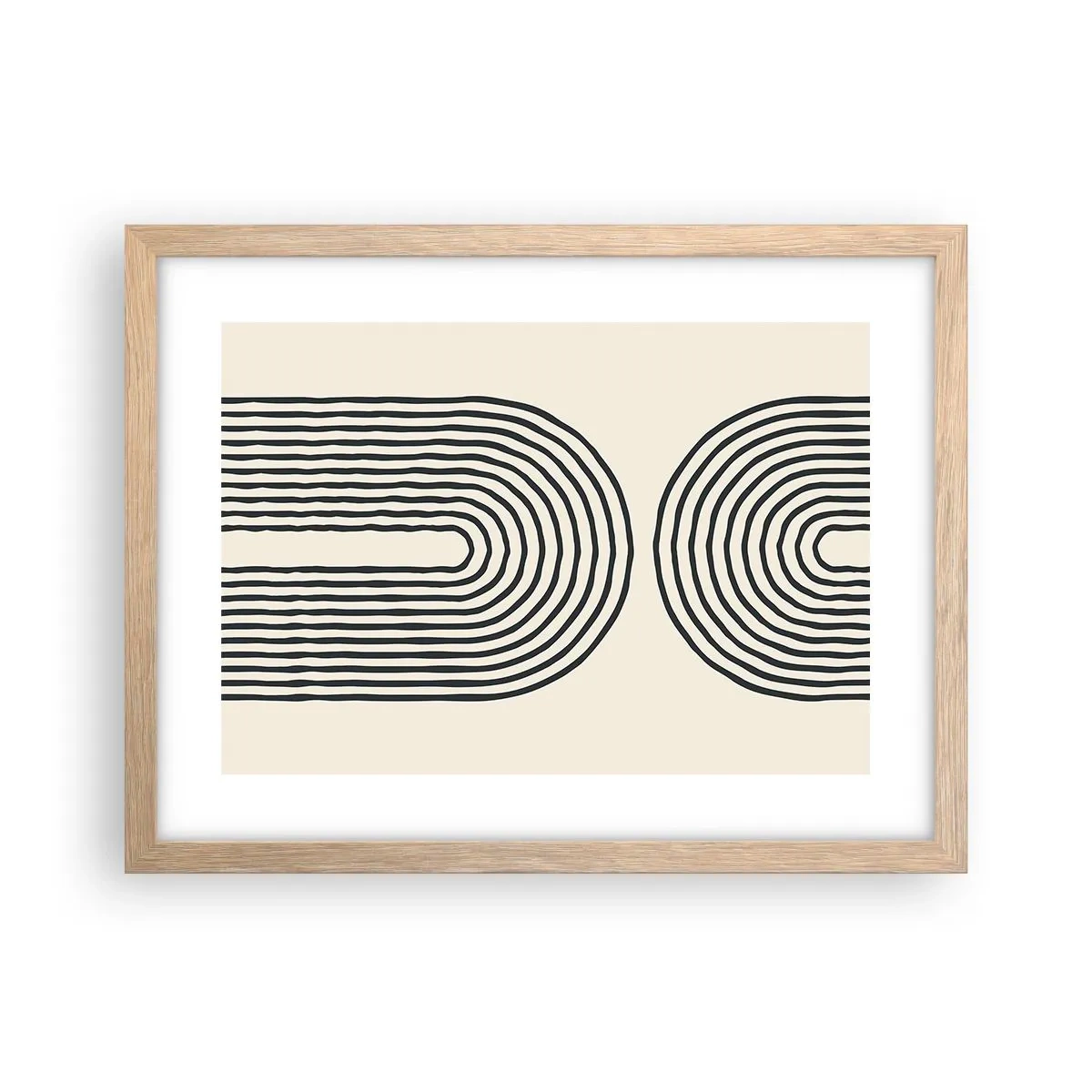 Poster în ramă de stejar deschis - În curând... - 40x30 cm