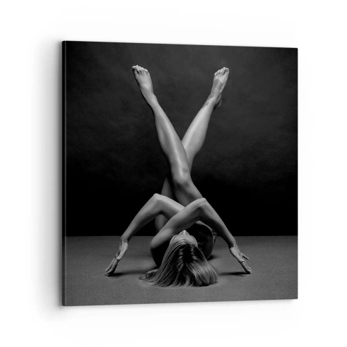 Tablou pe pânză - Geometria nudității - 70x70 cm