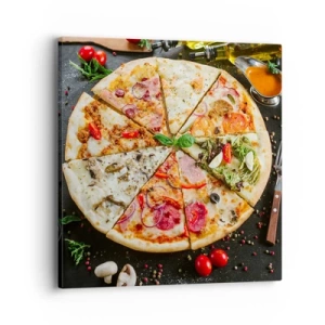 Tablou pe pânză - Un evantai de arome - 40x40 cm