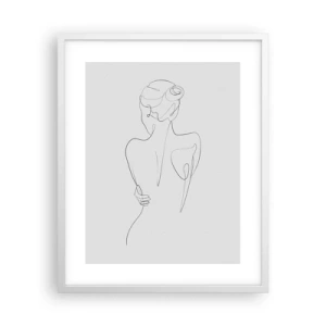 Poster în ramă albă - Muzica corpului - 40x50 cm