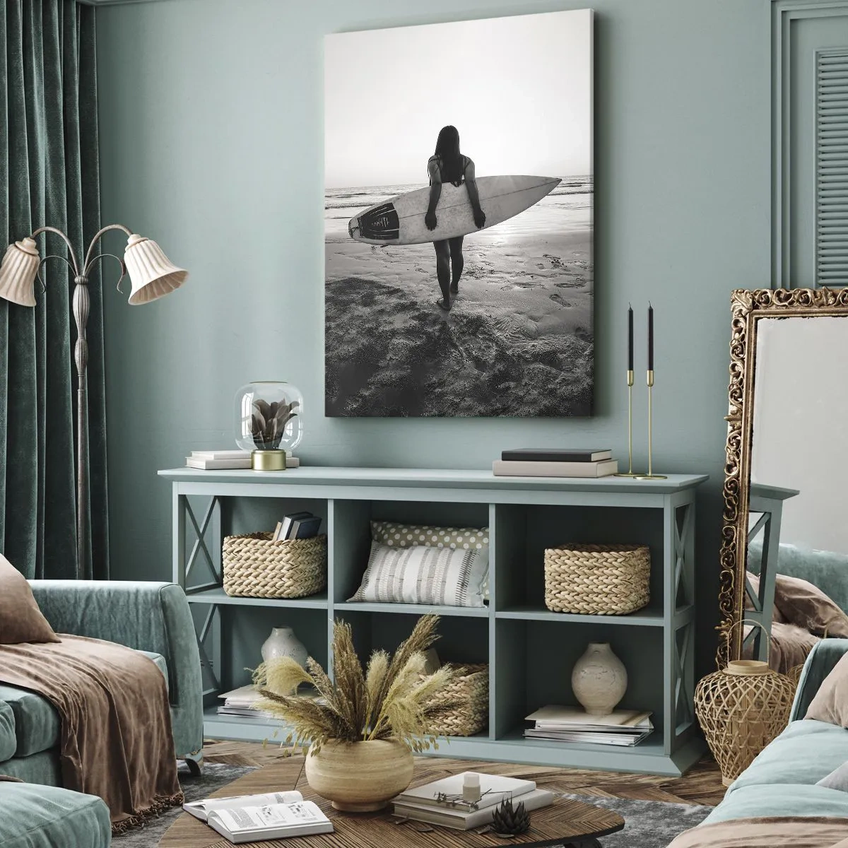 Tablou pe pânză - Fiica valului mării - 45x80 cm