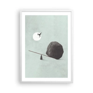 Poster în ramă albă - Visul îndeplinit - 50x70 cm