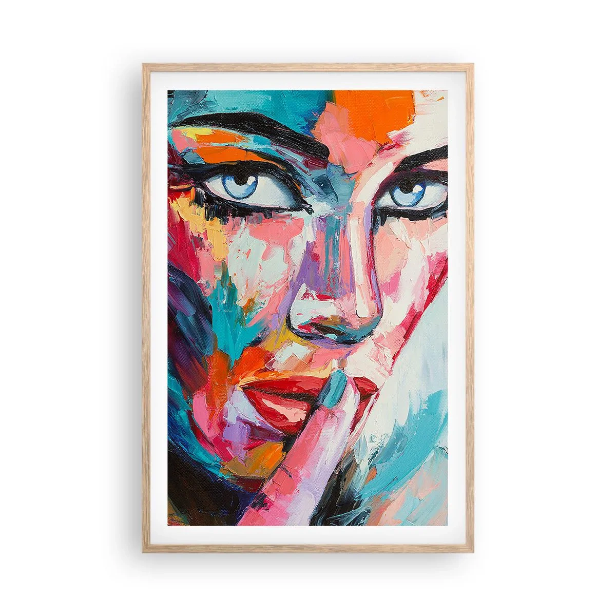 Poster în ramă de stejar deschis - Primul nostru secret - 61x91 cm