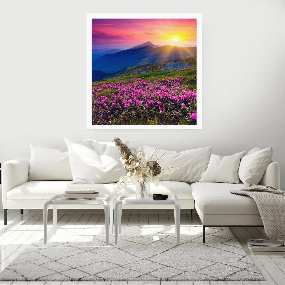 Poster - ... Și peste tot în jur se simte un miros de jneapăn și parfum de ierburi... - 50x50 cm