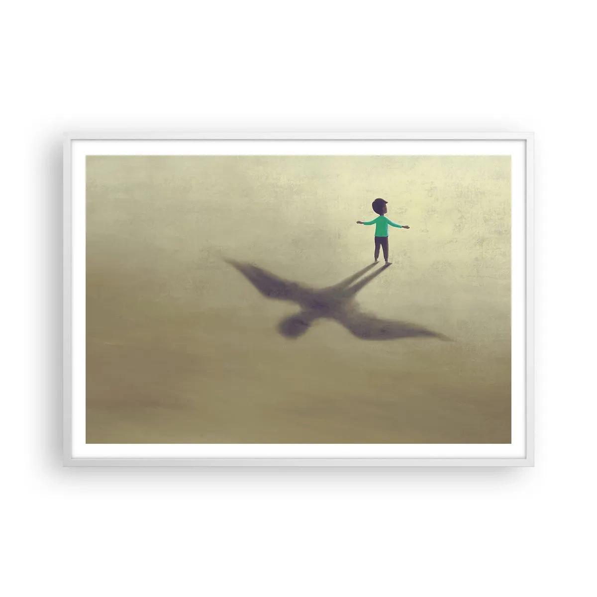 Poster în ramă albă - Eroul viitorului - 100x70 cm