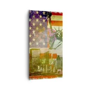 Tablou pe pânză - Viva America! - 65x120 cm