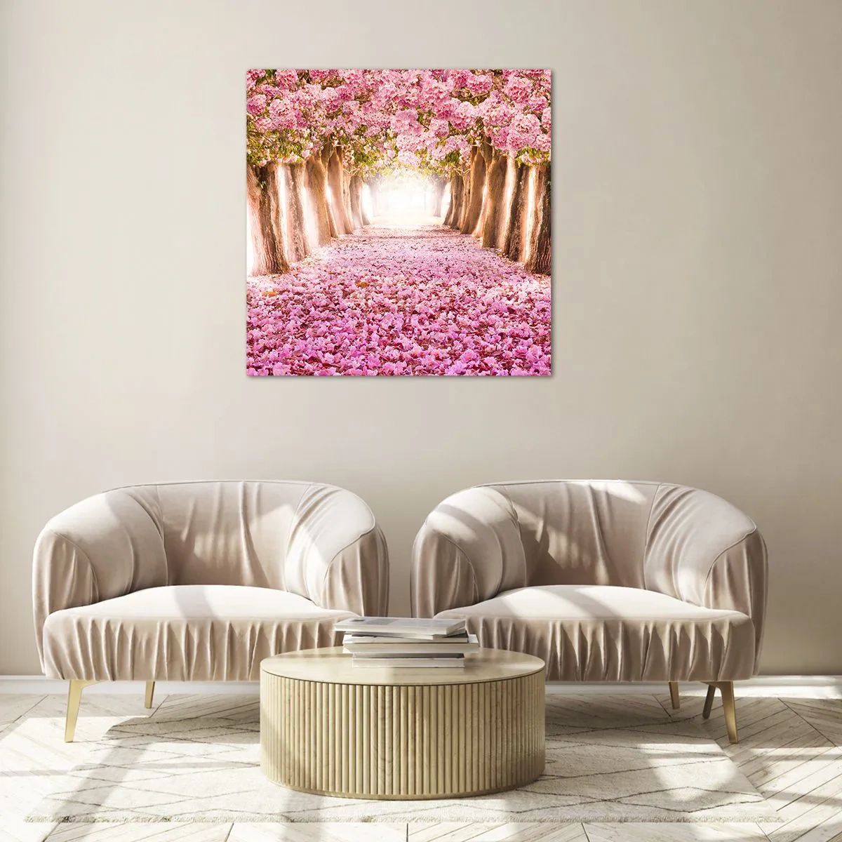 Tablou pe sticlă - Drumul spre paradis - 50x50 cm