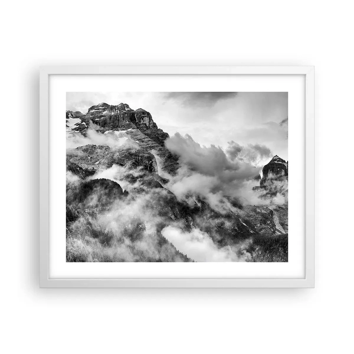 Poster în ramă albă - Frumoase și crude - 50x40 cm