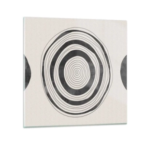 Tablou pe sticlă - Centrul cel mai important - 30x30 cm