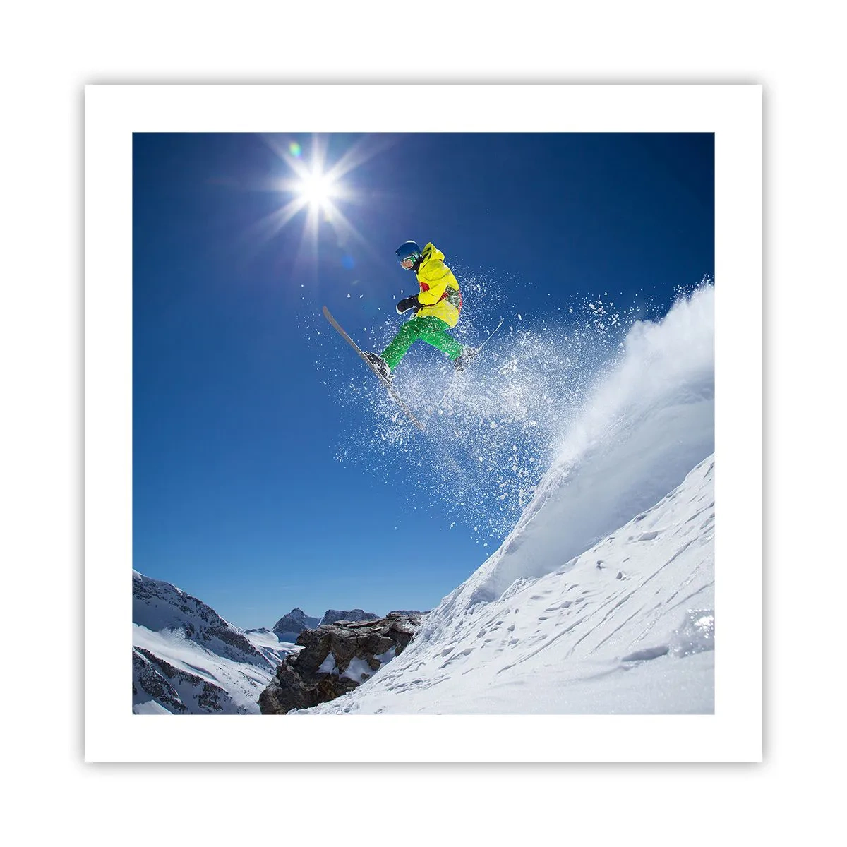 Poster - Dansând cu munții - 50x50 cm