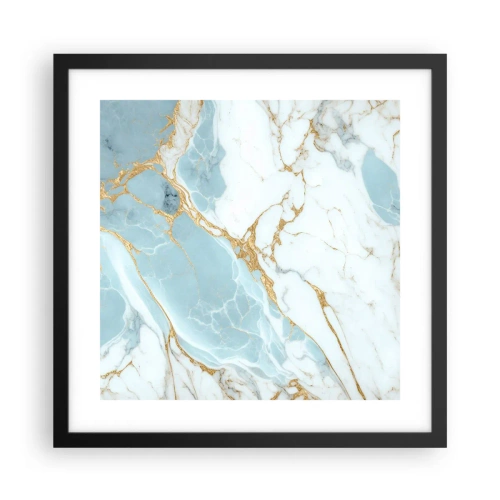 Poster în ramă neagră - Bogăția pietrei - 40x40 cm