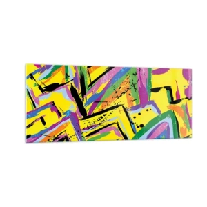 Tablou pe sticlă - Strigă de bucurie - 100x40 cm