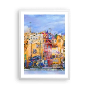 Poster în ramă albă - Suntem împreună - 50x70 cm