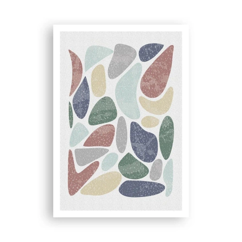 Poster - Un mozaic de culori pudrate - 70x100 cm