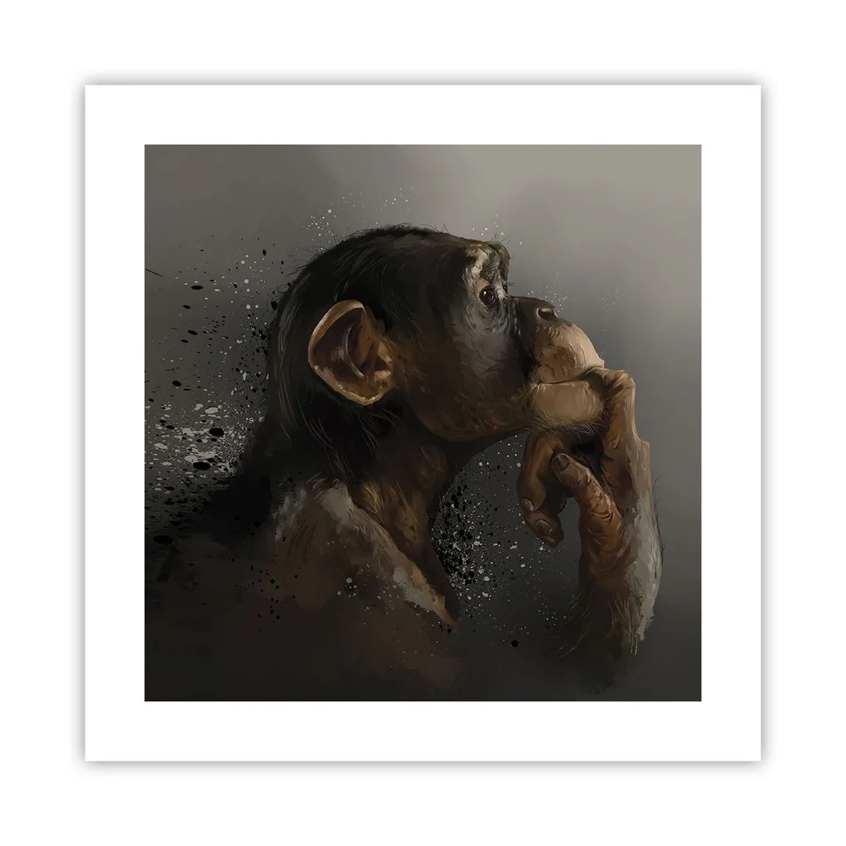 Poster - Cu siguranță, gânditorul - 40x40 cm