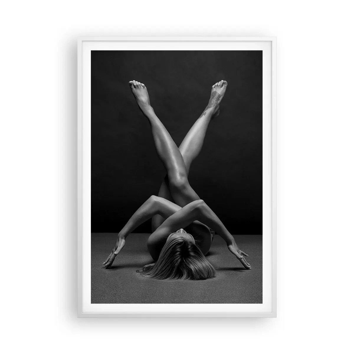 Poster în ramă albă - Geometria nudității - 70x100 cm