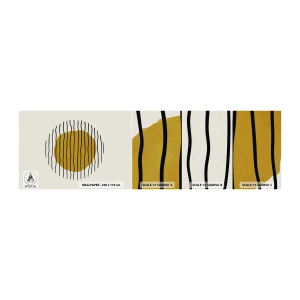Mostră tapet autocolant Deluxe Sticker - Abstracție tremurândă de căldură - Abstracția, Bucată, Minimalism - 100x30 cm