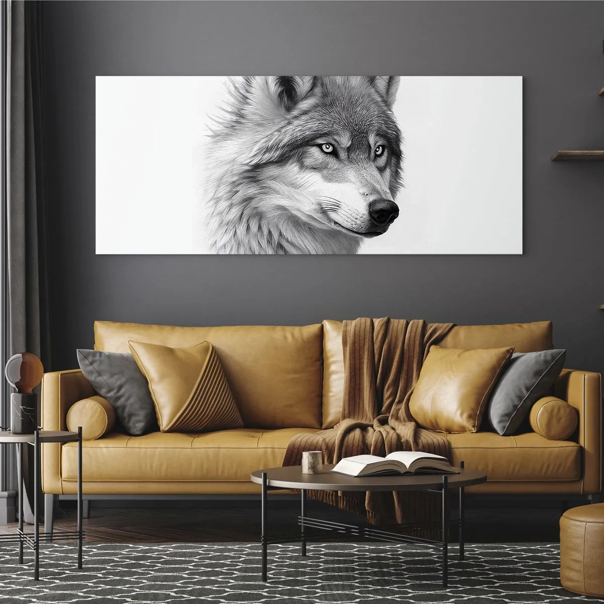 Tablou pe sticlă - Alfa - fără îndoială - 160x50 cm