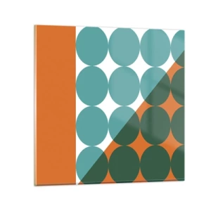 Tablou pe sticlă - Sus și pe diagonală - 60x60 cm