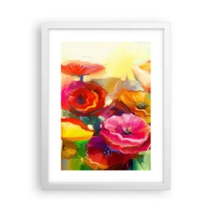 Poster în ramă albă - Nu numai roșu - 30x40 cm