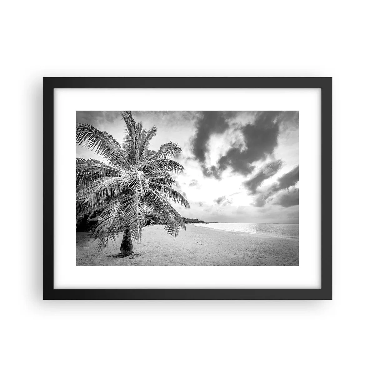 Poster în ramă neagră - Când tânjești după singurătate... - 40x30 cm