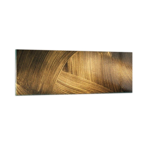 Tablou pe sticlă - Într-un labirint de aur - 90x30 cm