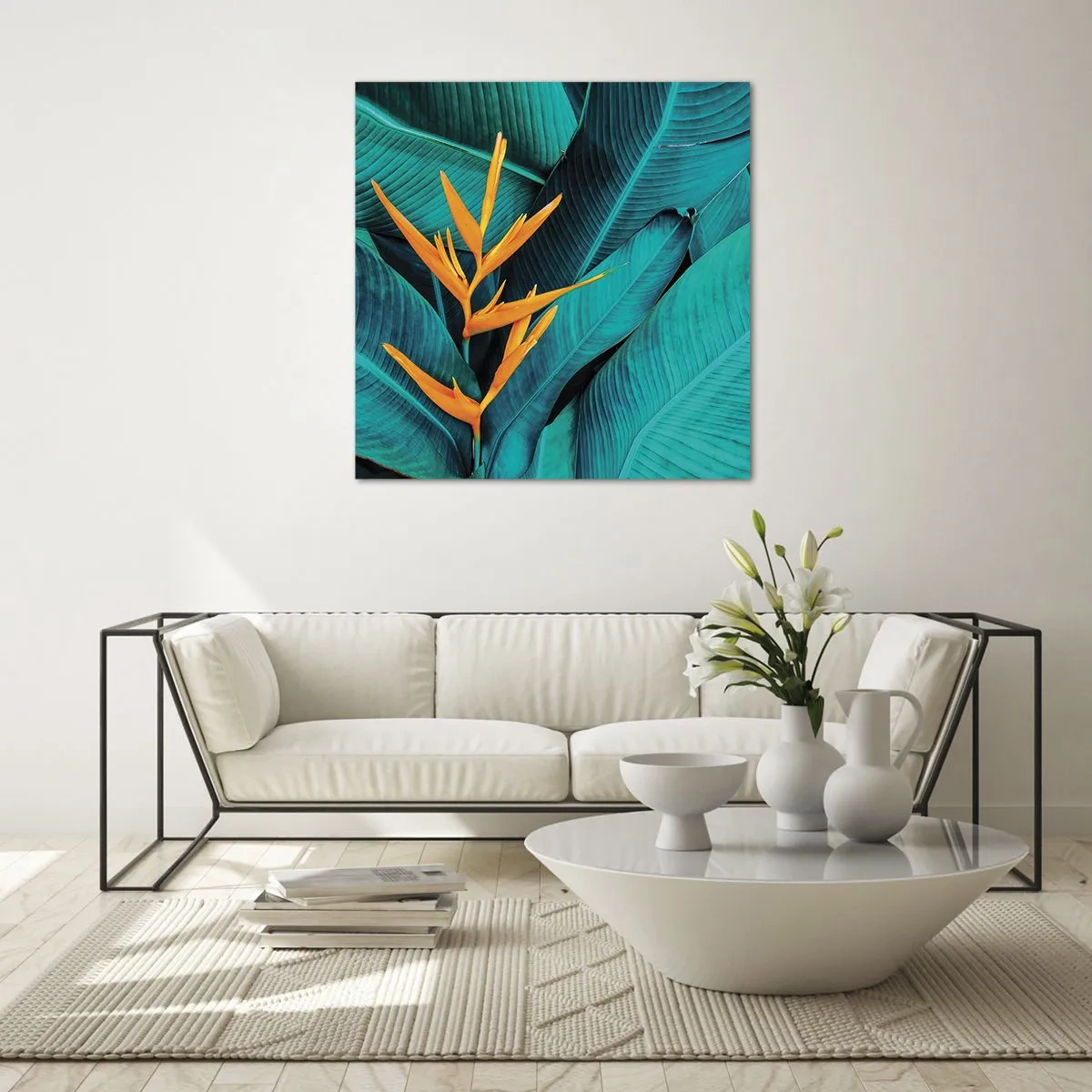 Tablou pe sticlă - Floarea Edenului - 70x70 cm