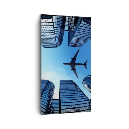 Tablou pe pânză - Vedere de pe ravenă de sticlă - 45x80 cm