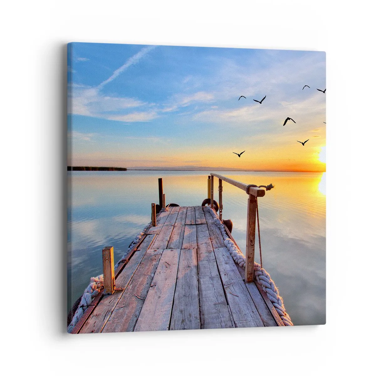 Tablou pe pânză - Mergând înainte spre soare - 40x40 cm