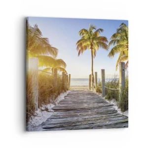 Tablou pe pânză - Direct în paradis - 30x30 cm