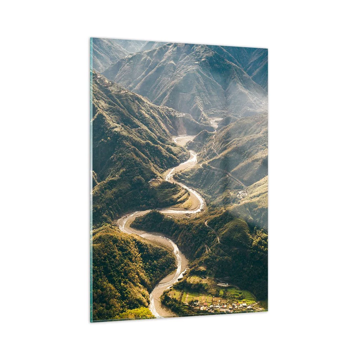 Tablou pe sticlă - Direct din inima munților - 50x70 cm