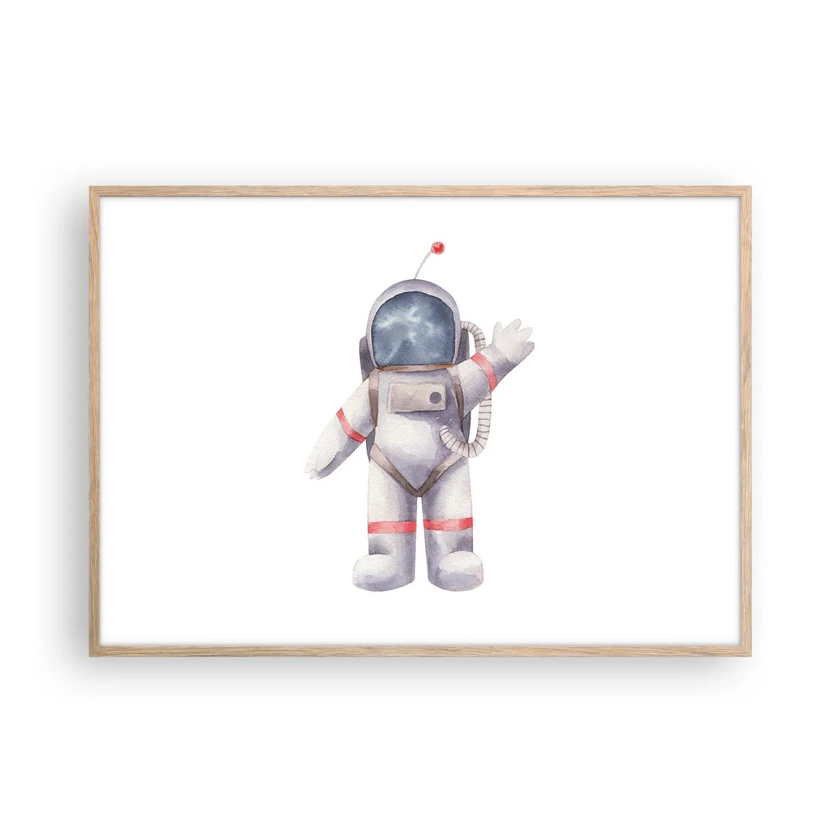 Poster în ramă de stejar deschis - Pe curând! - 100x70 cm