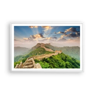 Poster în ramă albă - Măreția netrecătoare - 91x61 cm